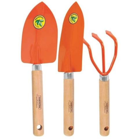 ferramentas TRAMONTINA, pá e rastelo de jardim