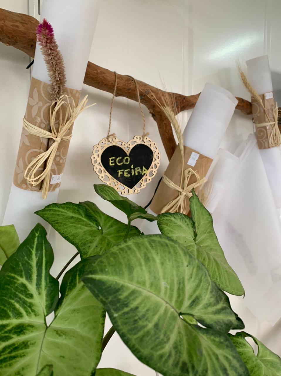 Sacos de tecido para feira ecológica, tule